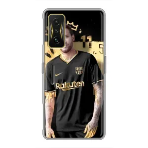 Силиконовый Чехол Xiaomi POCO F4 GT (Gold Neymar)