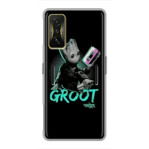 Чехол Супергерои Марвел на Поко Ф4 GT (Groot)