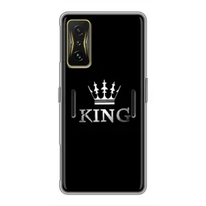 Чохол (Корона на чорному фоні) для Поко Ф4 GT (KING)