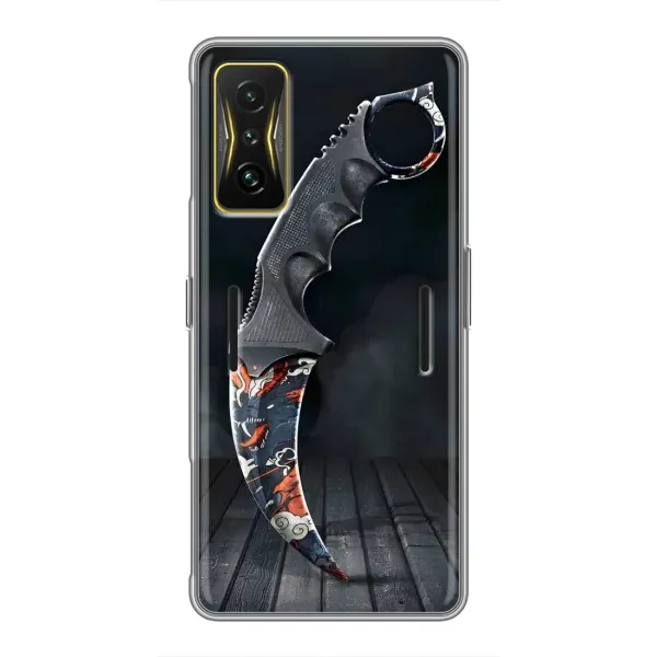 Чехол с рисунком «Кинжал КС ГО» для Xiaomi POCO F4 GT Чехол с рисунком «Кинжал КС ГО» для Xiaomi POCO F4 GT