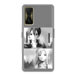 Чехол с персонажами АНИМЕ на Xiaomi POCO F4 GT (Кирито-Асуна)