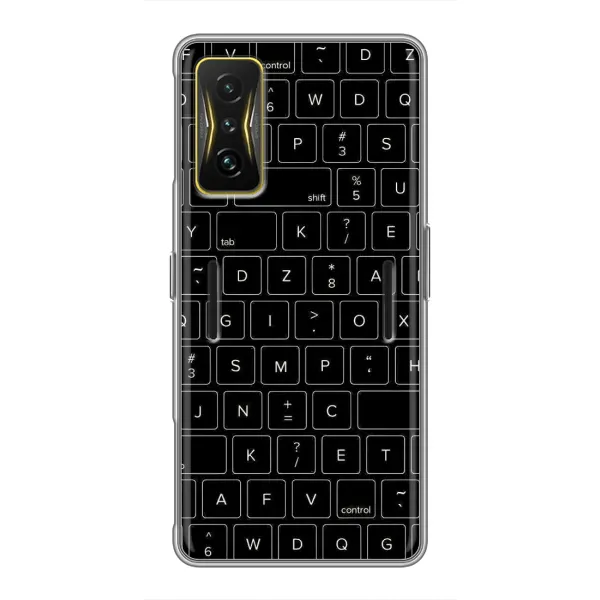 Чехол с рисунком «Клавиатура» для Xiaomi POCO F4 GT Чехол с рисунком «Клавиатура» для Xiaomi POCO F4 GT