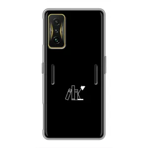 Чехол с картинками на черном фоне для Xiaomi POCO F4 GT (Книжки)