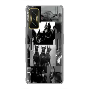 Чехол ДОБЕРМАН для Xiaomi POCO F4 GT (Коллаж Доберман)