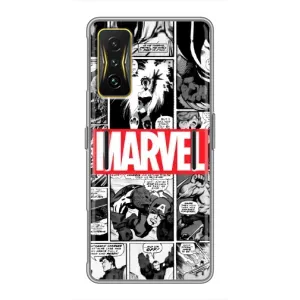 Силиконовый Чехол для Xiaomi POCO F4 GT (Комикс Марвел)