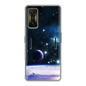 Чехол (ТПУ) с планетами на Xiaomi POCO F4 GT (Космический вид)