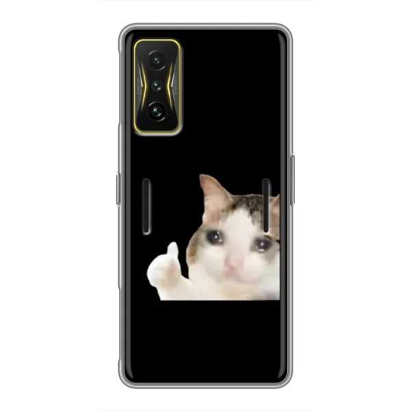 Чехол с рисунком «Кот в слезах» для Xiaomi POCO F4 GT