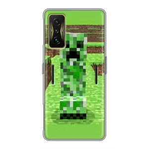Чохли для Xiaomi POCO F4 GT (Персонажі МайнКрафт) (Кріпер 2)