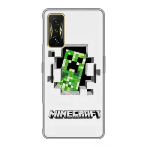 Чохли для Xiaomi POCO F4 GT (Персонажі МайнКрафт) (Кріпер)