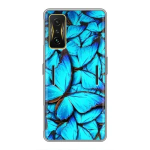 Силиконовый бампер с картинкой животных для Xiaomi POCO F4 GT (Крылья бабочек)