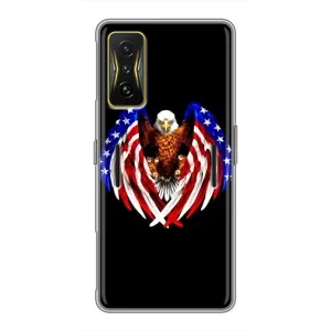 Чохол Прапор USA для Xiaomi POCO F4 GT (Крила США)