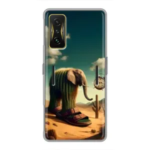 Чехол с мемами тралалело тралала для Xiaomi POCO F4 GT (Лирили ларила)