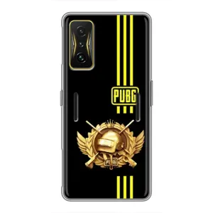 Чохол (TPU) з картинкою "Лого Пабг" на Поко Ф4 GT (Логотип PUPG)