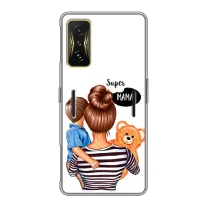 Чехлы для МАМЫ на Xiaomi POCO F4 GT (Мама и сын)
