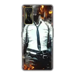 Чохол з картинкою "Герой Pubg" на Xiaomi POCO F4 GT (Man Пубг)