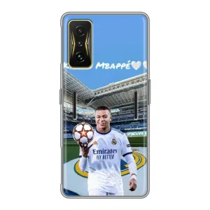 Чехол (TPU) с Футболистом на Xiaomi POCO F4 GT (Mbappe Real)