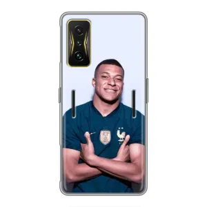 Чехол (TPU) с Футболистом на Xiaomi POCO F4 GT (Мбаппешичка)