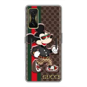 Чехлы Бренд GUCCI для Xiaomi POCO F4 GT (Маус Гуччи)