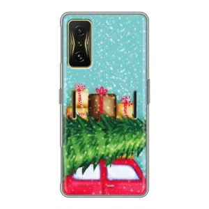Чехол Новогодняя Елка на Xiaomi POCO F4 GT (Новогодние подарки)