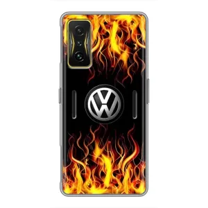 Чехол "Фольксваген" для Xiaomi POCO F4 GT (Огненный Лого)
