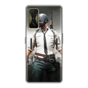 Чохол з картинкою "Герой Pubg" на Xiaomi POCO F4 GT (Пабг)