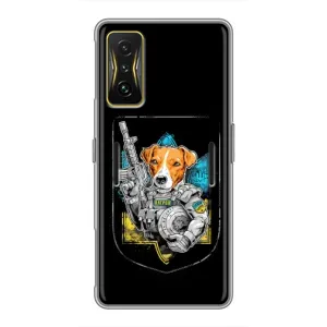 Чехол с принтом для Xiaomi POCO F4 GT (Патрон Воин)