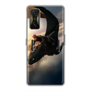 Чехол дракон Беззубик для Xiaomi POCO F4 GT (Полет Беззубика)