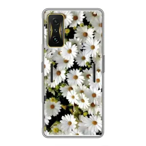 Чехол с ромашками на Xiaomi POCO F4 GT (Рамка в ромашках)