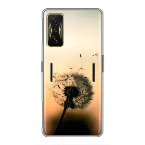 Силиконовый Чехол с одуванчиками на Xiaomi POCO F4 GT (Роздумаханый одуванчик)