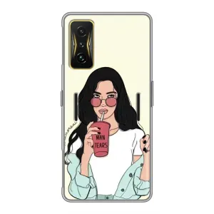 Силіконовый Чохол на Xiaomi POCO F4 GT з картинкой Модных девушек (З напоєм)