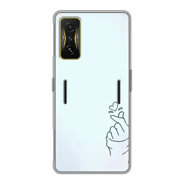 Чехол с рисунком «Сердце на голубом» для Xiaomi POCO F4 GT Чехол с рисунком «Сердце на голубом» для Xiaomi POCO F4 GT