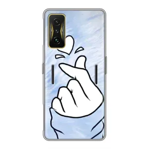 Чехлы (Знак сердечка) на Xiaomi POCO F4 GT (Сердечка знак)