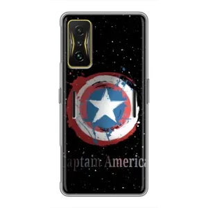 Чехол с Щитом Капитана Америки на Xiaomi POCO F4 GT (Щит Капитана)