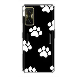 Бампер для Xiaomi POCO F4 GT с картинкой "Песики" (Следы собак)