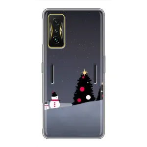 Чехлы на Новый Год Xiaomi POCO F4 GT (Снеговички)