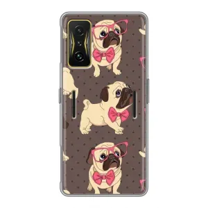 Чехол (ТПУ) Милые собачки для Xiaomi POCO F4 GT (Собачки Мопсики)