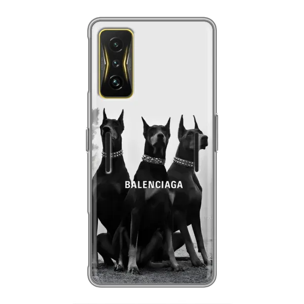Чехол с рисунком «Три добермана» для Xiaomi POCO F4 GT