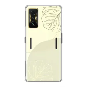 Чехол цветочный дизайн для Xiaomi POCO F4 GT (Зелёный фон)