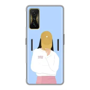Силіконовый Чохол на Xiaomi POCO F4 GT з картинкой Модных девушек (Жовта кепка)