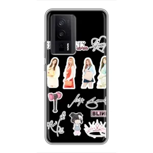 Чехлы с картинкой для Xiaomi POCO F5 Pro (Арт блэкпинг)