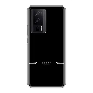 Силіконовий бампер з картинкою машини на Xiaomi POCO F5 Pro (Сілует Audi)