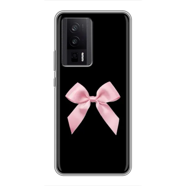Чехол с рисунком «Бант на черном» для Xiaomi POCO F5 Pro Чехол с рисунком «Бант на черном» для Xiaomi POCO F5 Pro