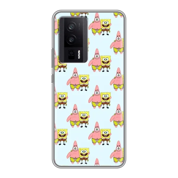 Чехол с рисунком «Боб и Патрик» для Xiaomi POCO F5 Pro Чехол с рисунком «Боб и Патрик» для Xiaomi POCO F5 Pro