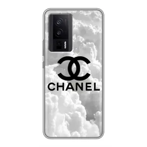 Чехол с Брендами одежды на Поко Ф5 Про (CHANEL)