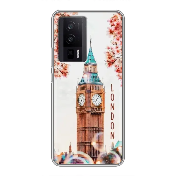 Чехол с рисунком «Часы Лондон» для Xiaomi POCO F5 Pro Чехол с рисунком «Часы Лондон» для Xiaomi POCO F5 Pro