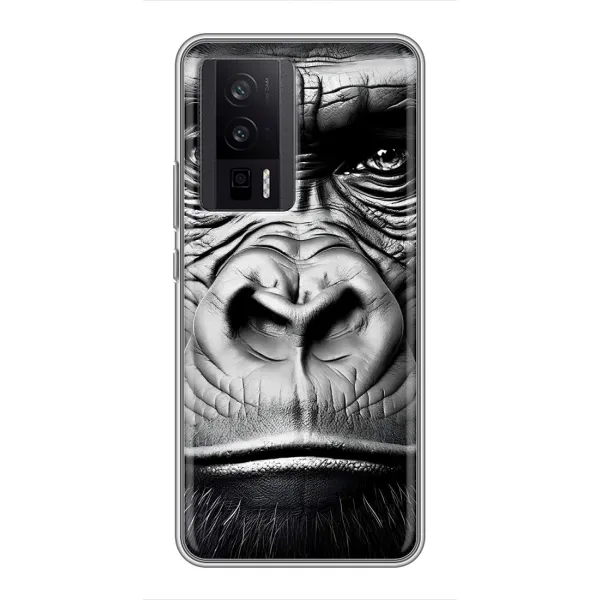 Чехол с рисунком «Черная обезьяна» для Xiaomi POCO F5 Pro Чехол с рисунком «Черная обезьяна» для Xiaomi POCO F5 Pro