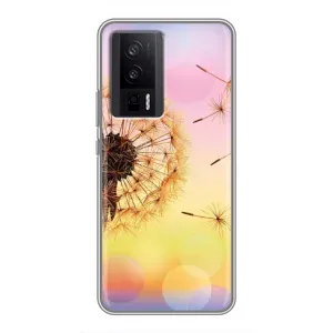 Силиконовый Чехол с одуванчиками на Xiaomi POCO F5 Pro (Цветок-одуванчик)