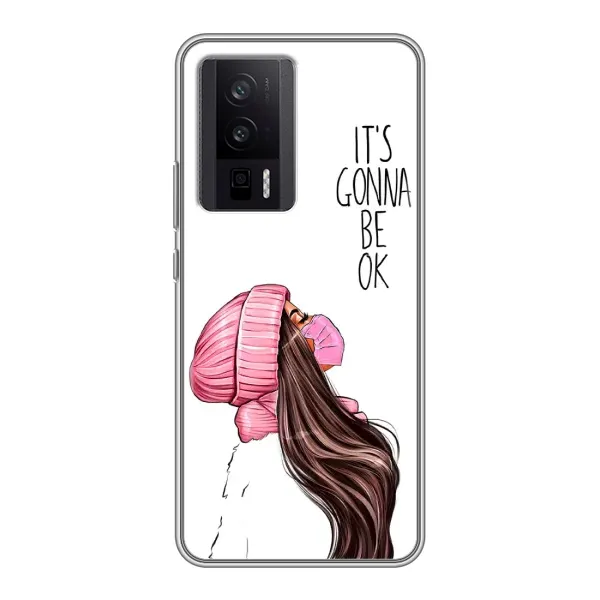 Чехол с рисунком «Девушка в маске» для Xiaomi POCO F5 Pro Чехол с рисунком «Девушка в маске» для Xiaomi POCO F5 Pro