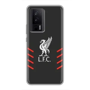 Силиконовые Чехлы принт Футбол на Xiaomi POCO F5 Pro (Эмблема Liverpool)