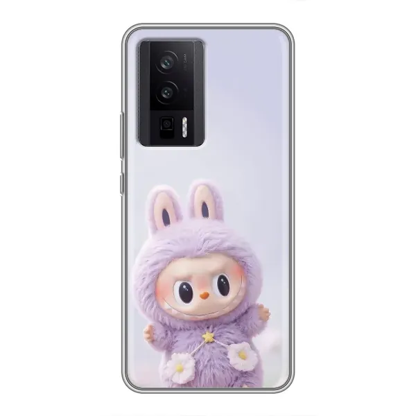 Чехол с рисунком «Фиолетовый Лабубу» для Xiaomi POCO F5 Pro Чехол с рисунком «Фиолетовый Лабубу» для Xiaomi POCO F5 Pro